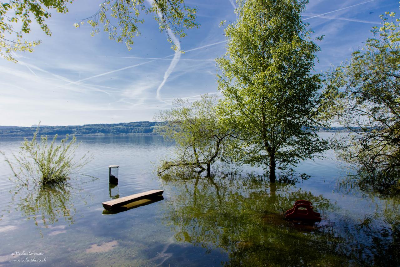 crue du lac de Neuchâtel, mai 2015