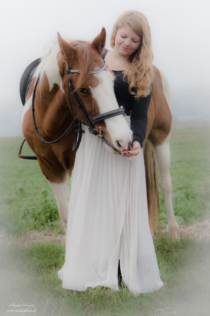 Stéphanie et son cheval