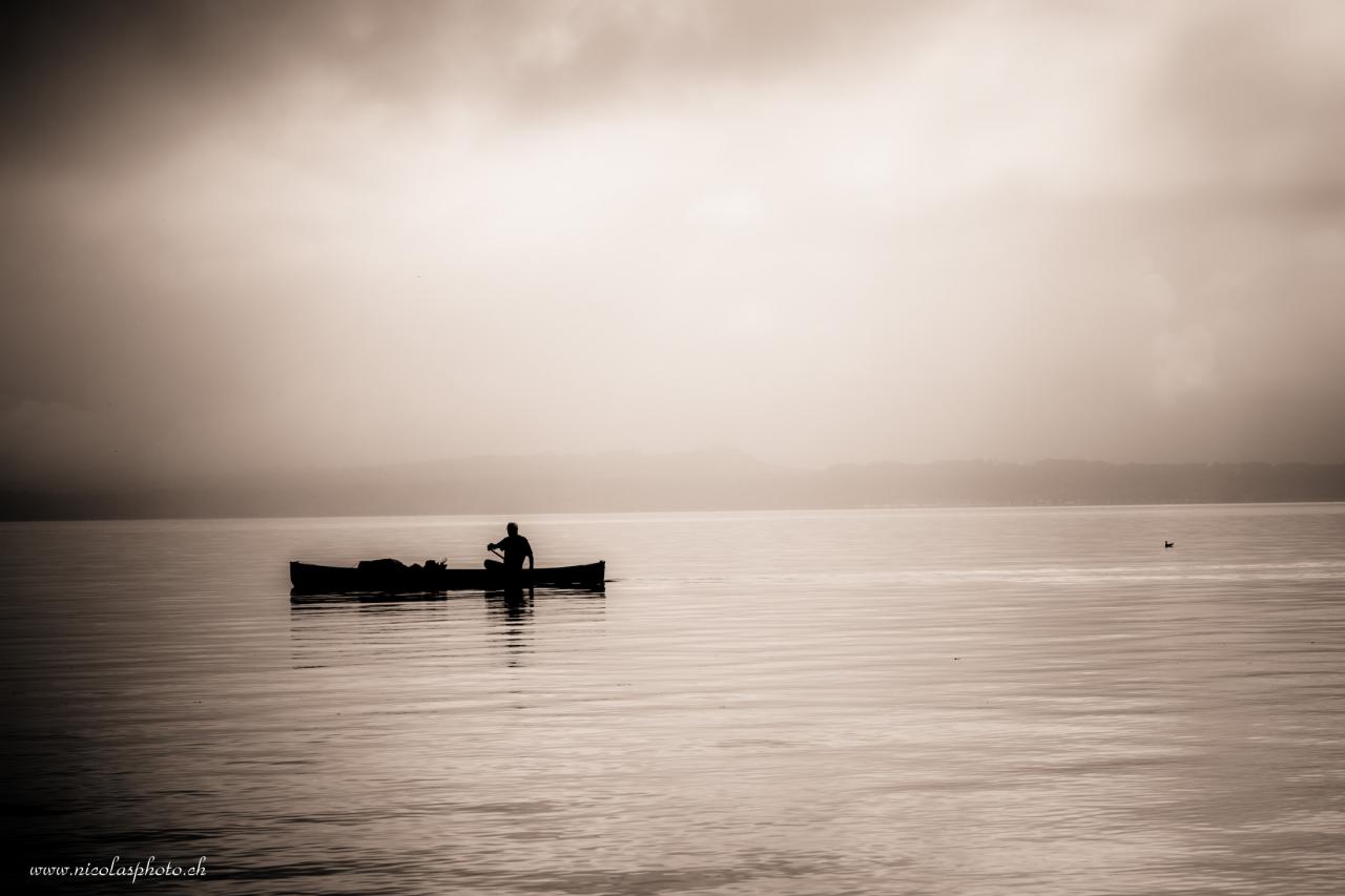 sur le lac de Neuchâtel